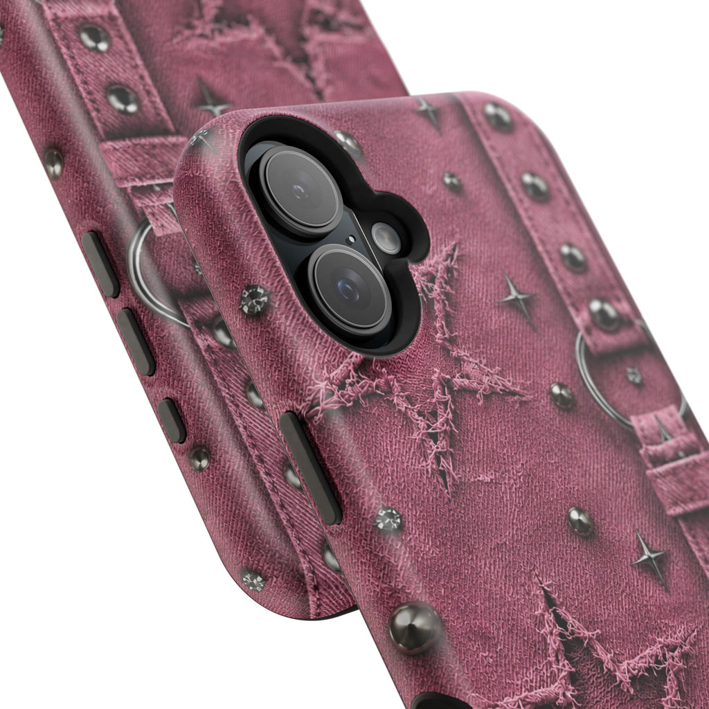 Pink Denim Phone Case