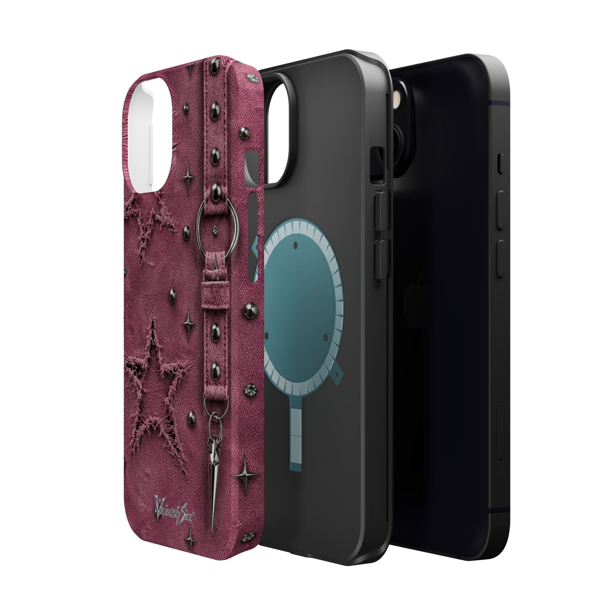 Pink Denim Phone Case