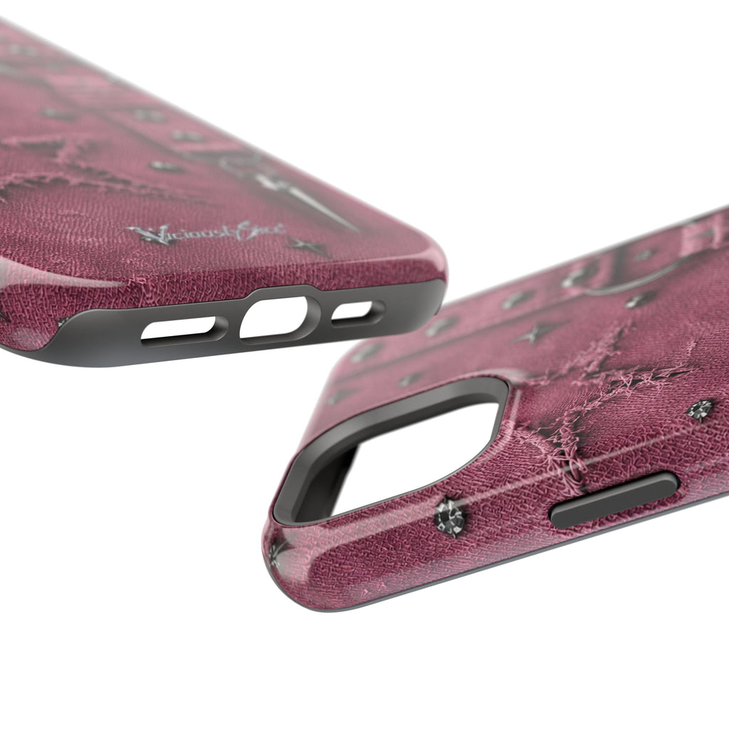 Pink Denim Phone Case