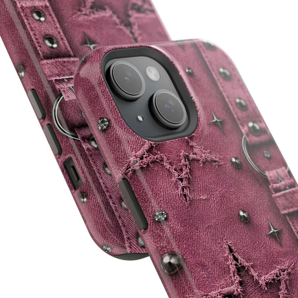 Pink Denim Phone Case