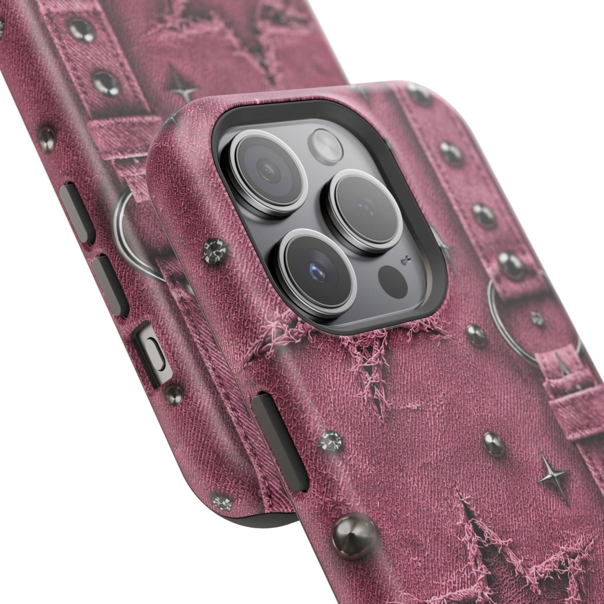Pink Denim Phone Case