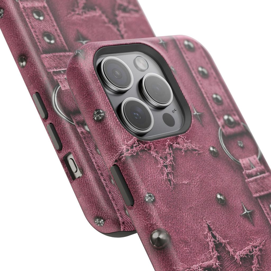 Pink Denim Phone Case