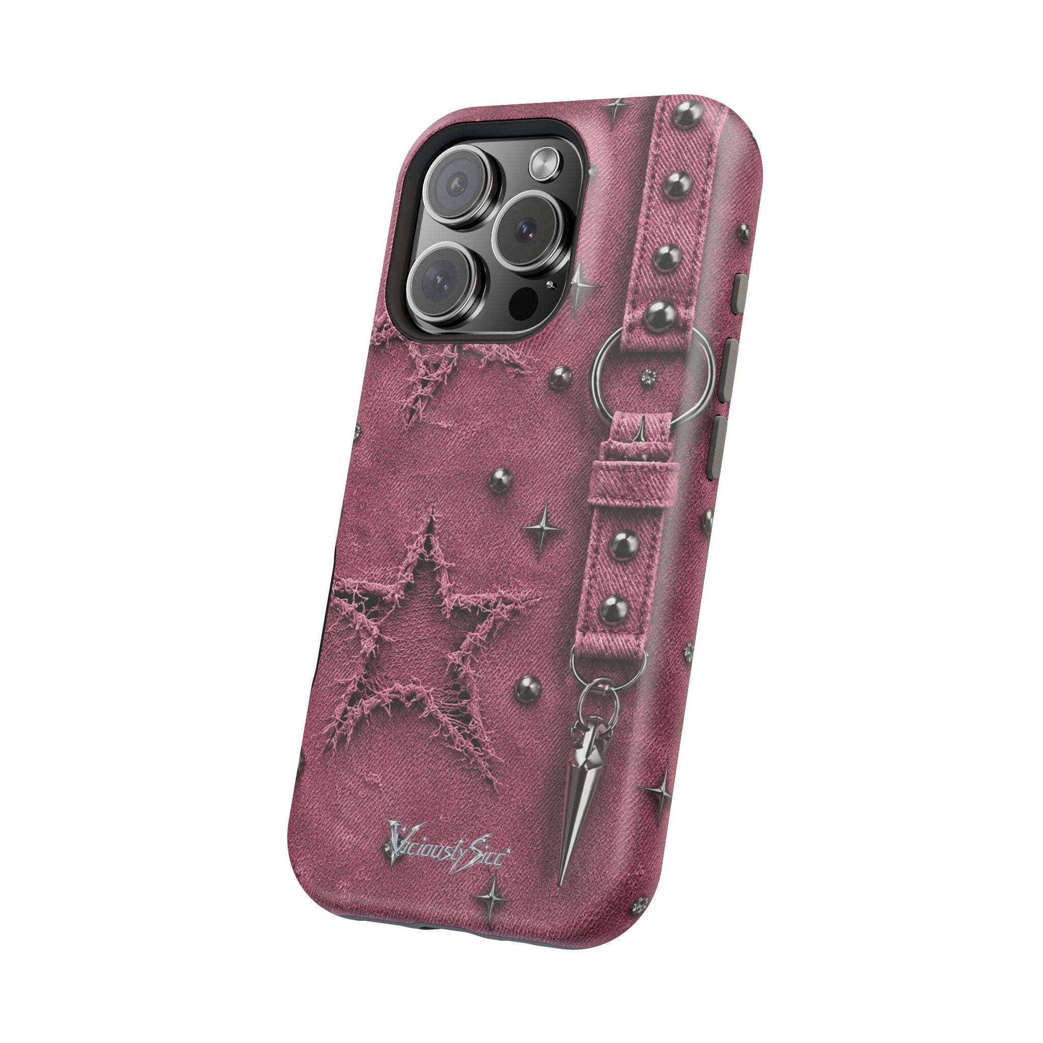 Pink Denim Phone Case