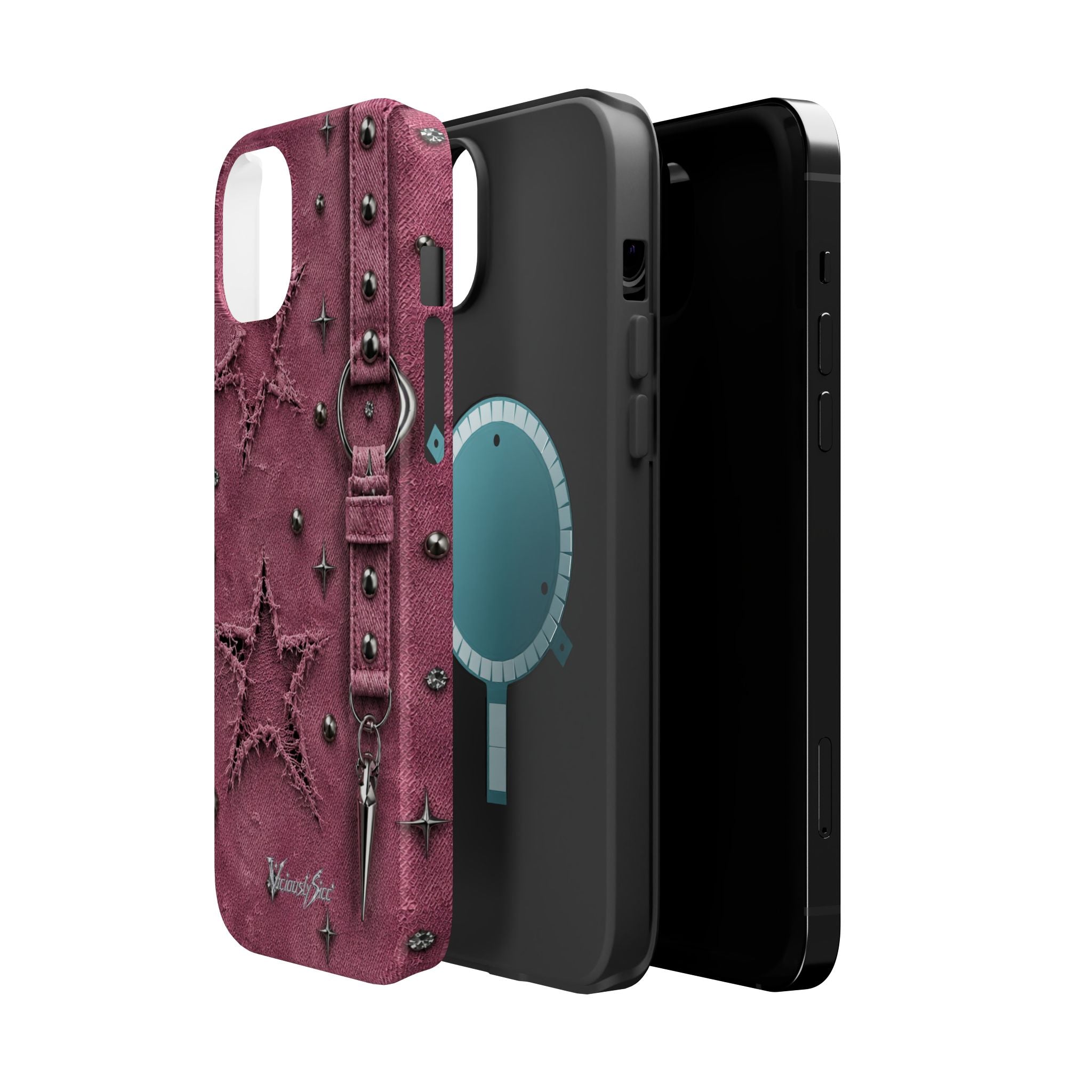 Pink Denim Phone Case