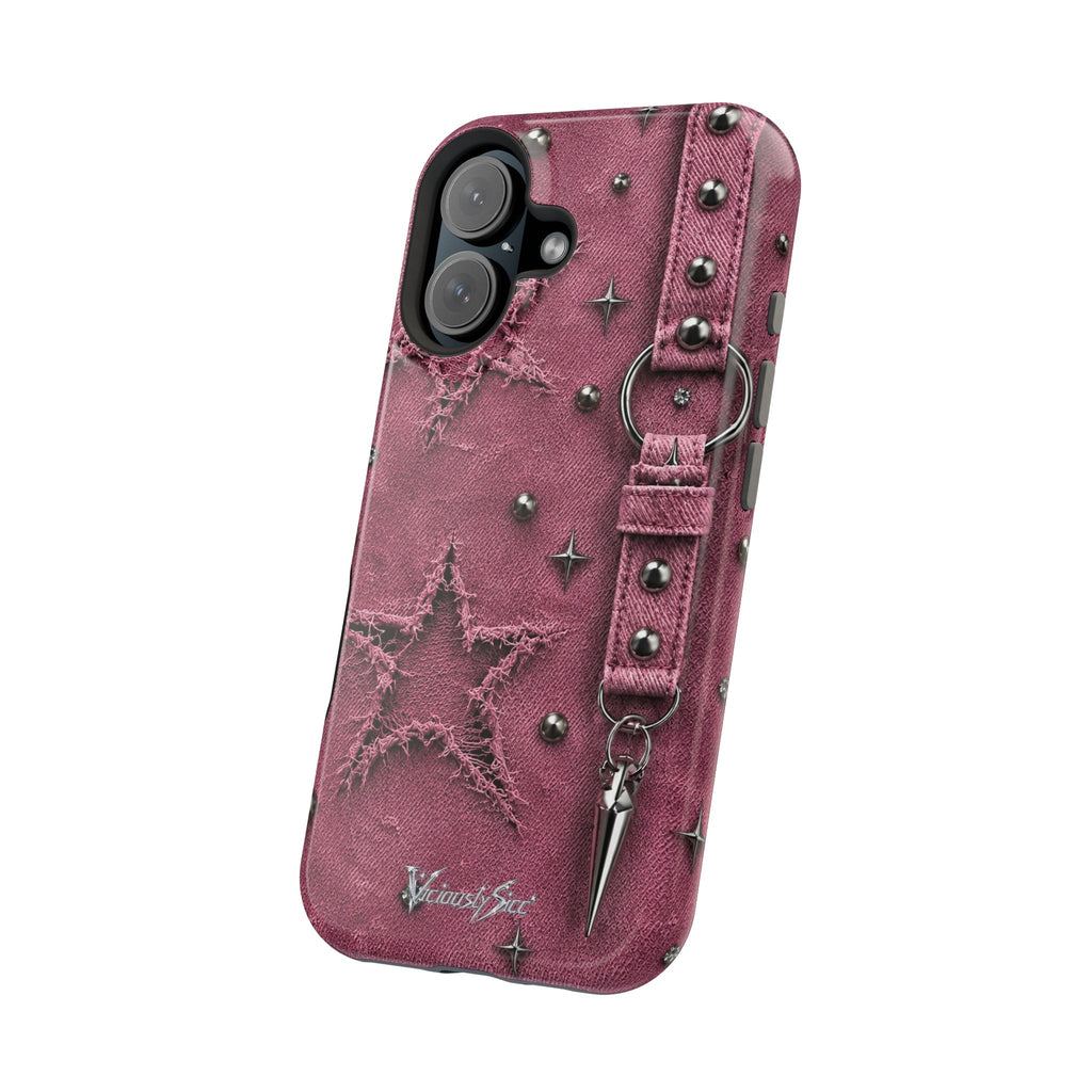 Pink Denim Phone Case