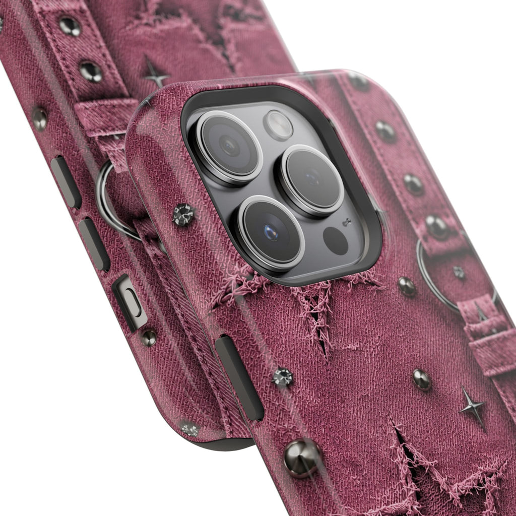 Pink Denim Phone Case