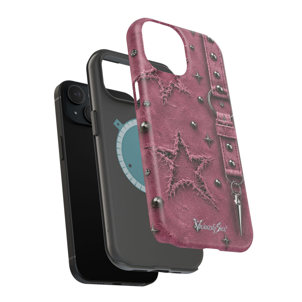 Pink Denim Phone Case