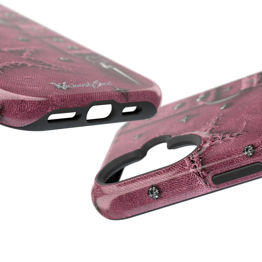 Pink Denim Phone Case