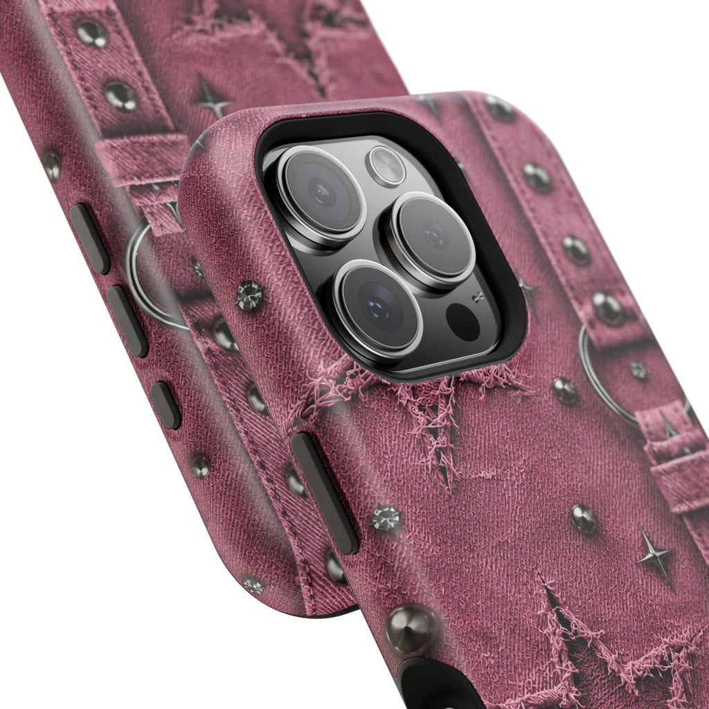 Pink Denim Phone Case