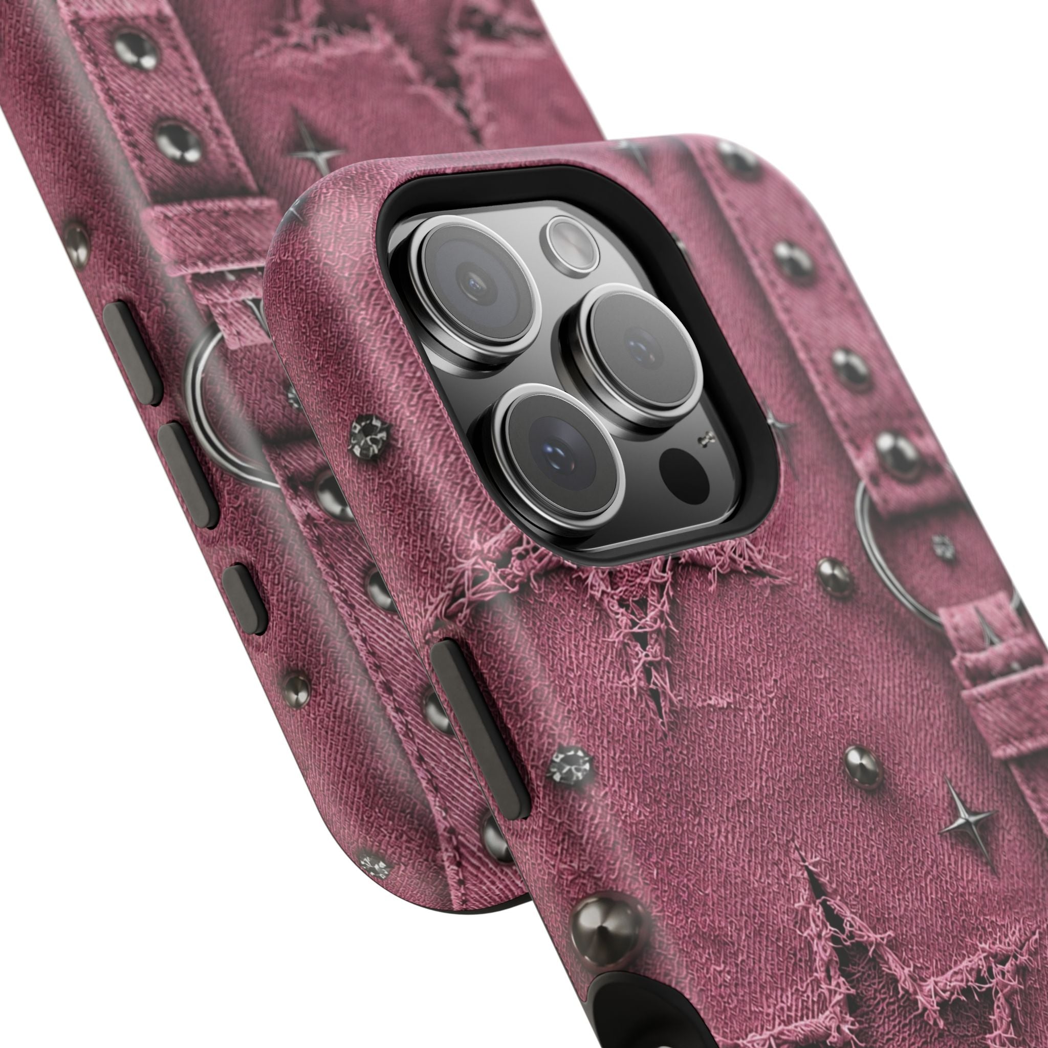 Pink Denim Phone Case