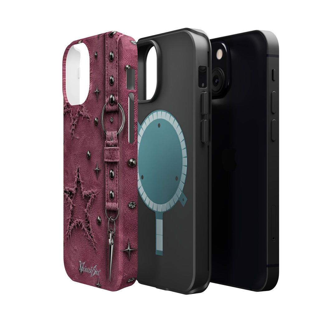 Pink Denim Phone Case