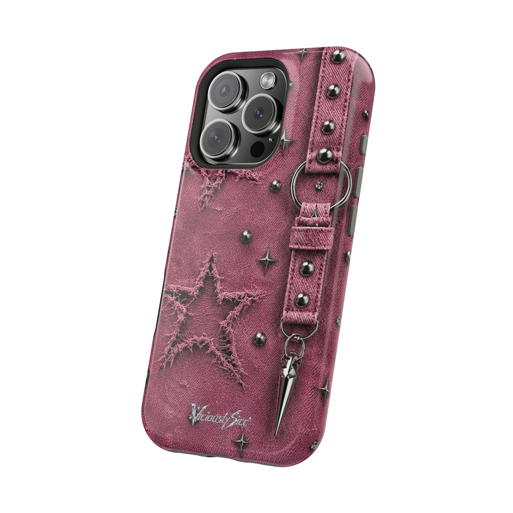 Pink Denim Phone Case