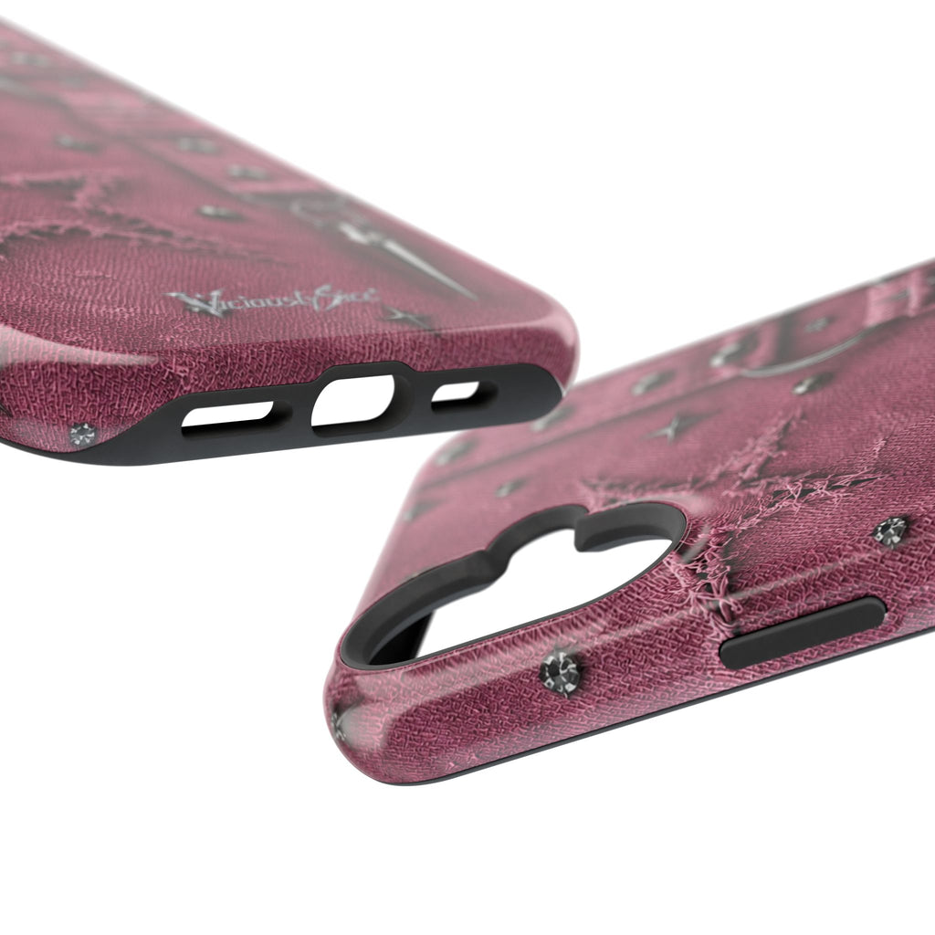 Pink Denim Phone Case