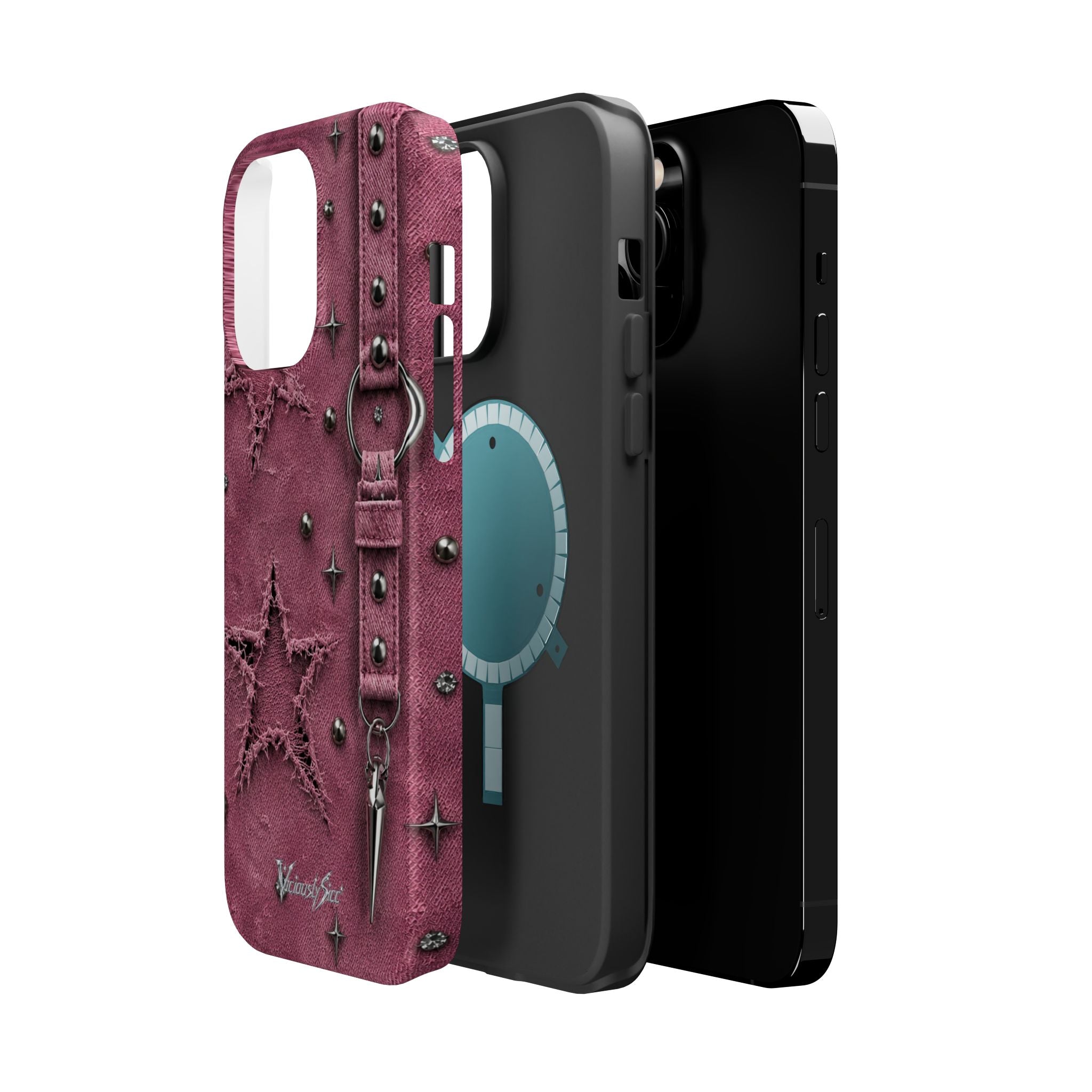 Pink Denim Phone Case