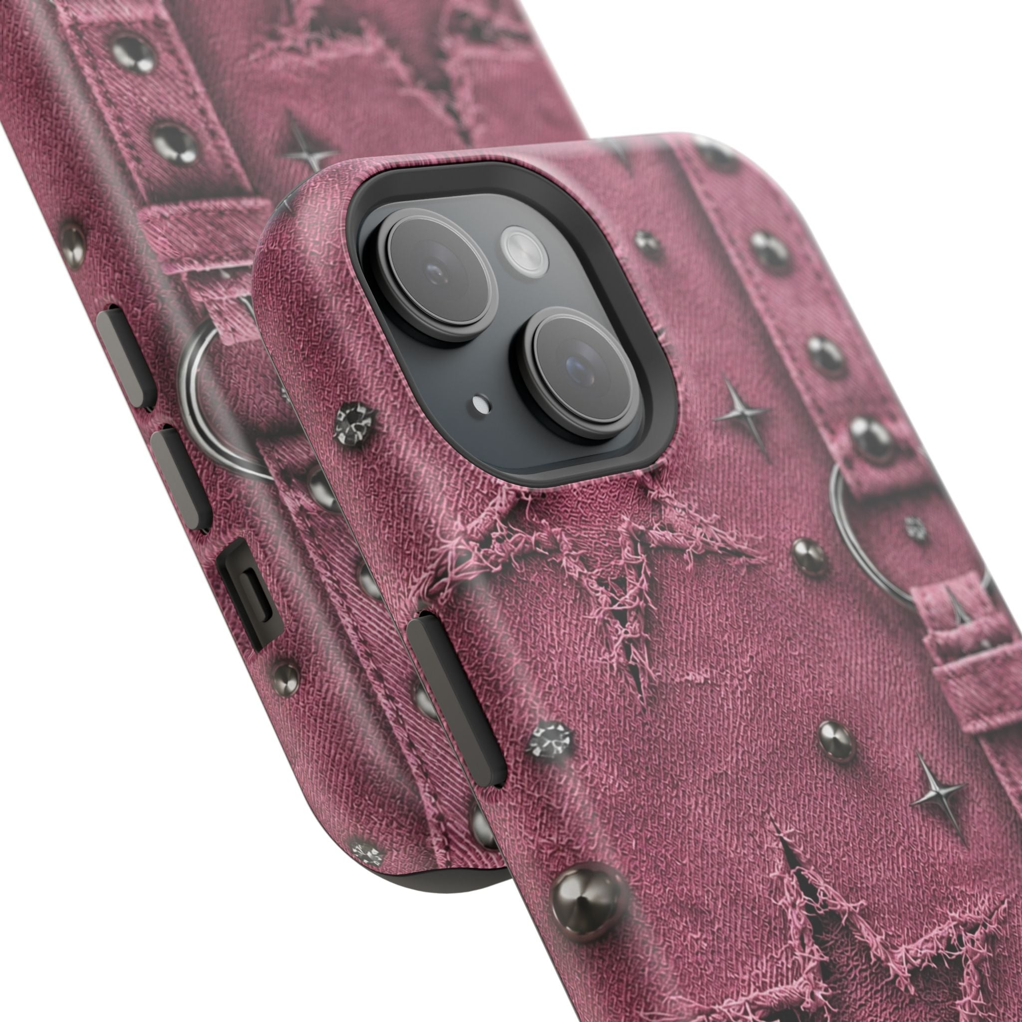 Pink Denim Phone Case