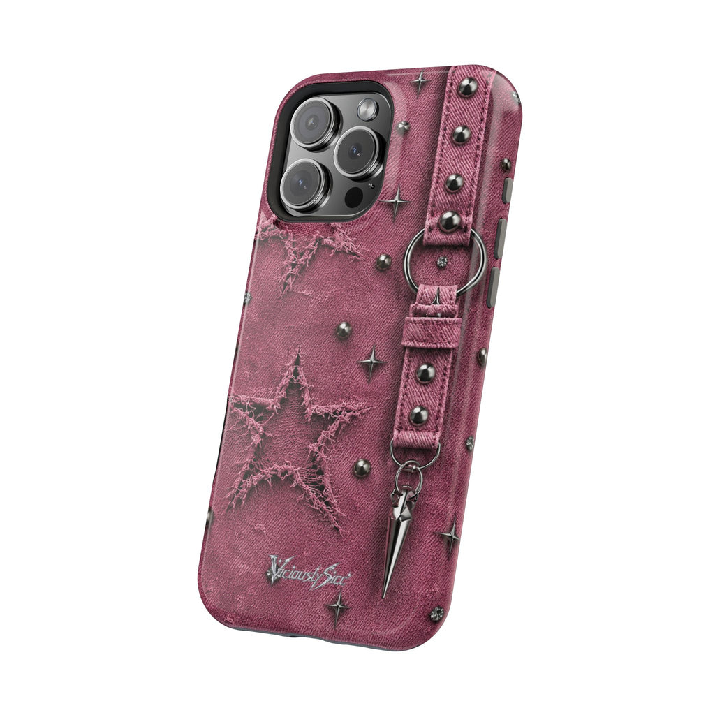 Pink Denim Phone Case