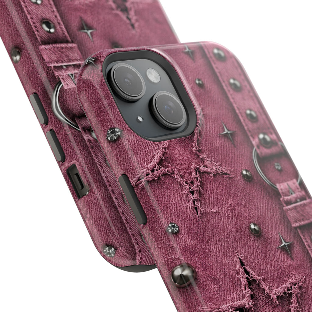 Pink Denim Phone Case