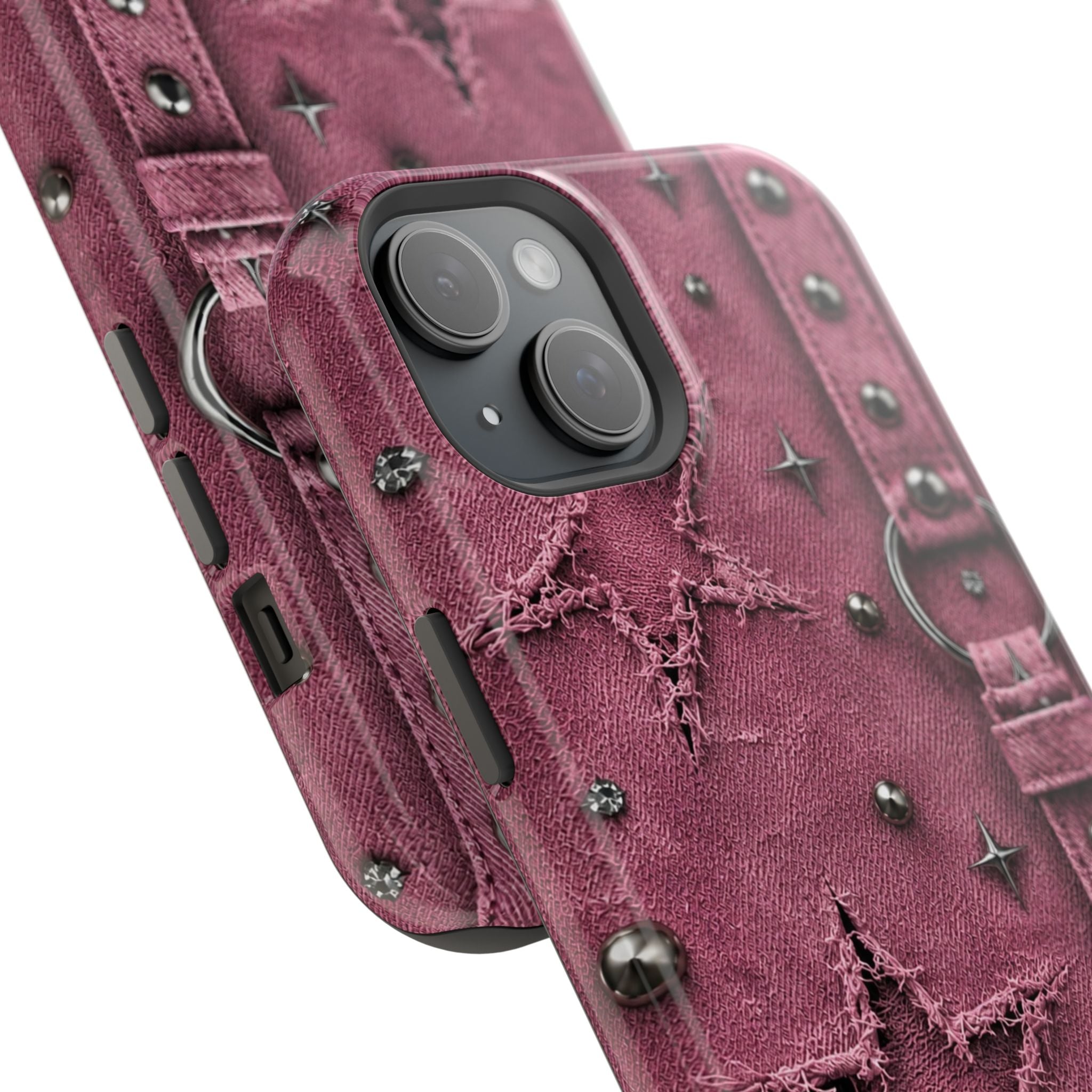 Pink Denim Phone Case