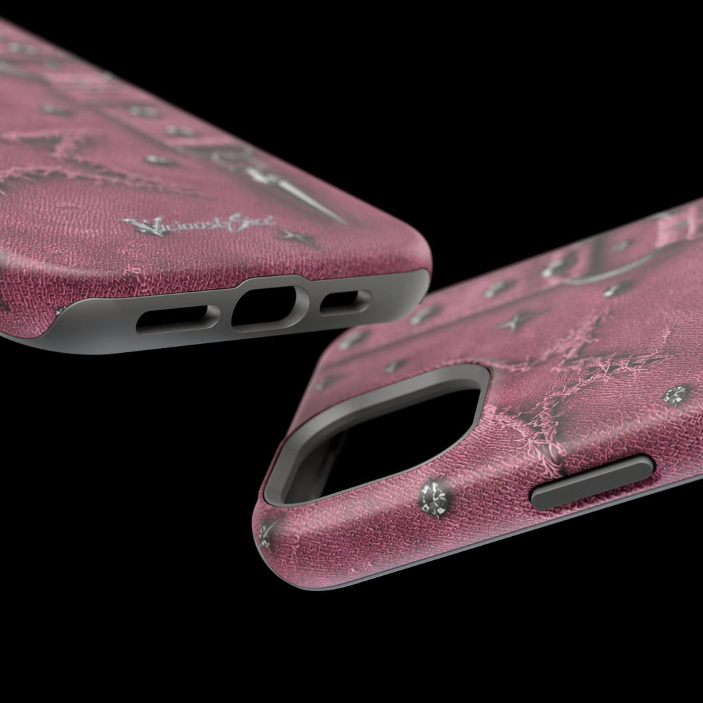 Pink Denim Phone Case