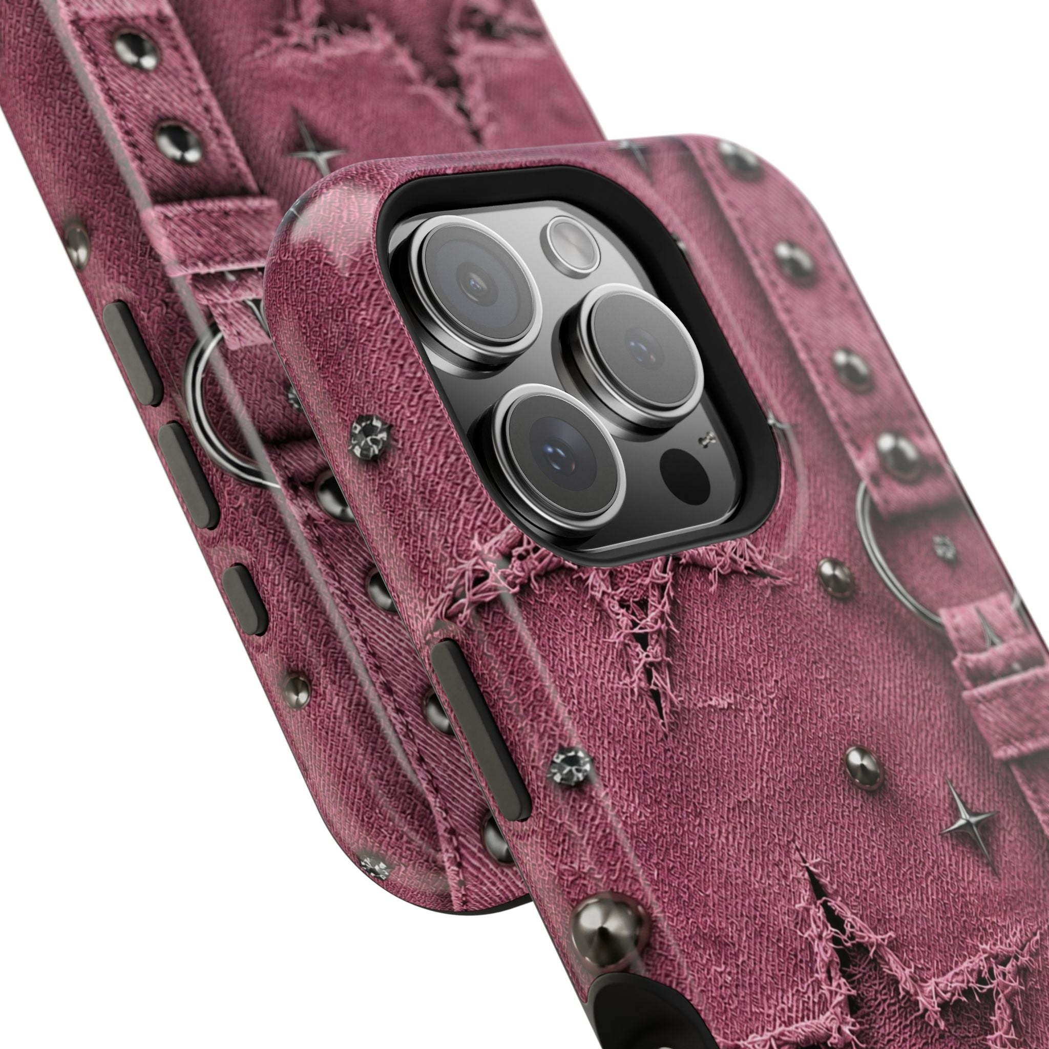 Pink Denim Phone Case