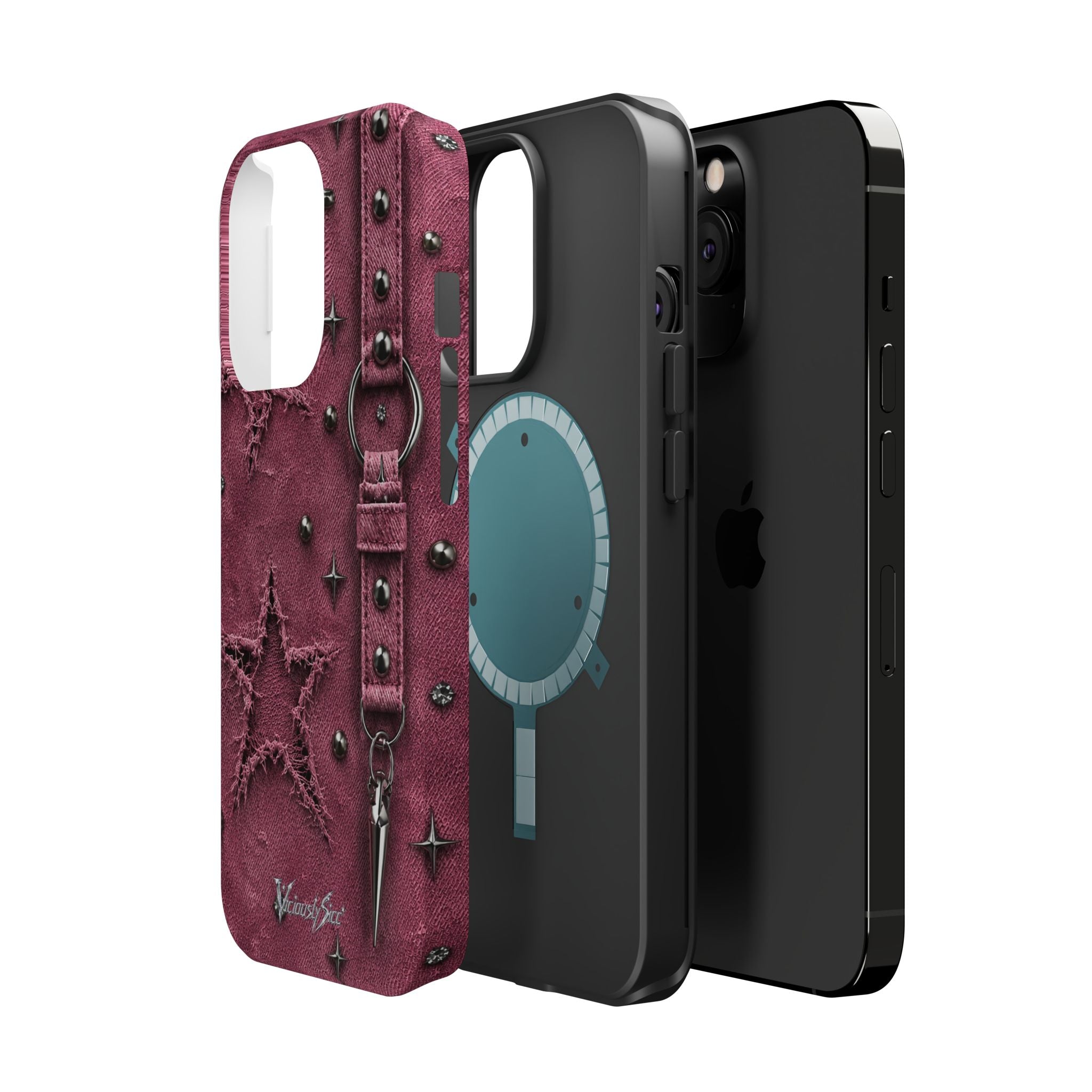 Pink Denim Phone Case