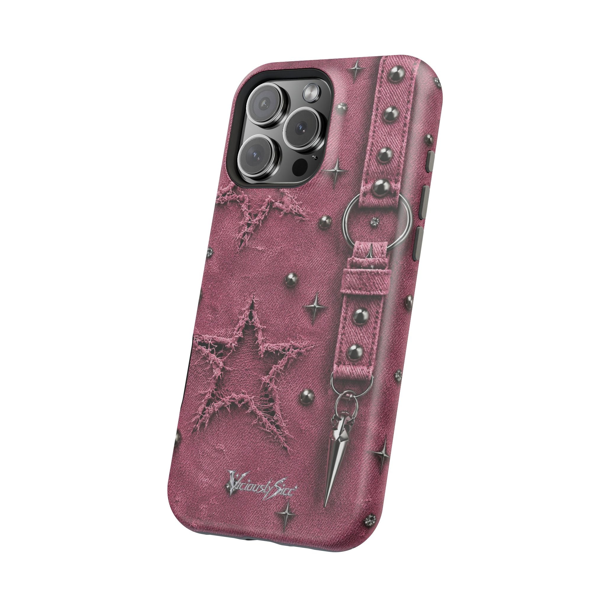 Pink Denim Phone Case