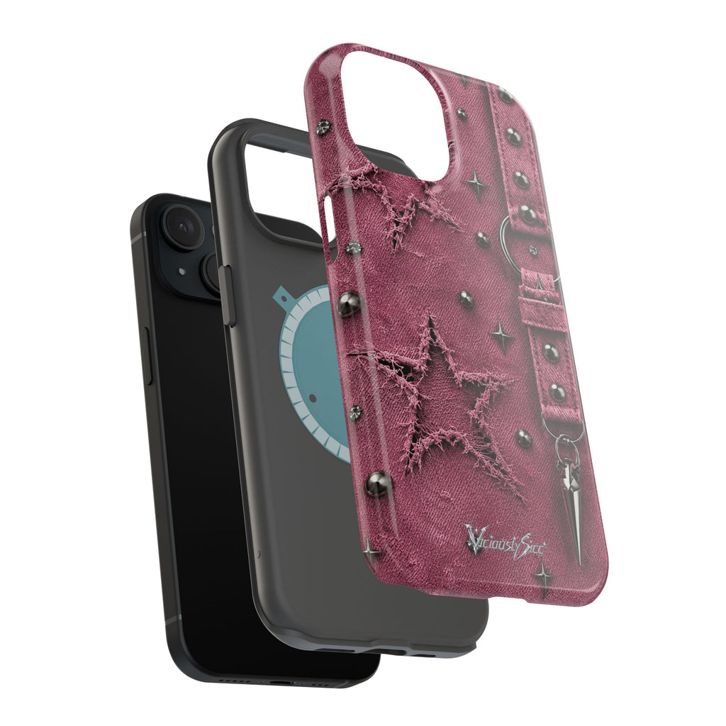Pink Denim Phone Case