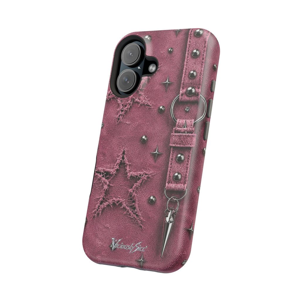 Pink Denim Phone Case