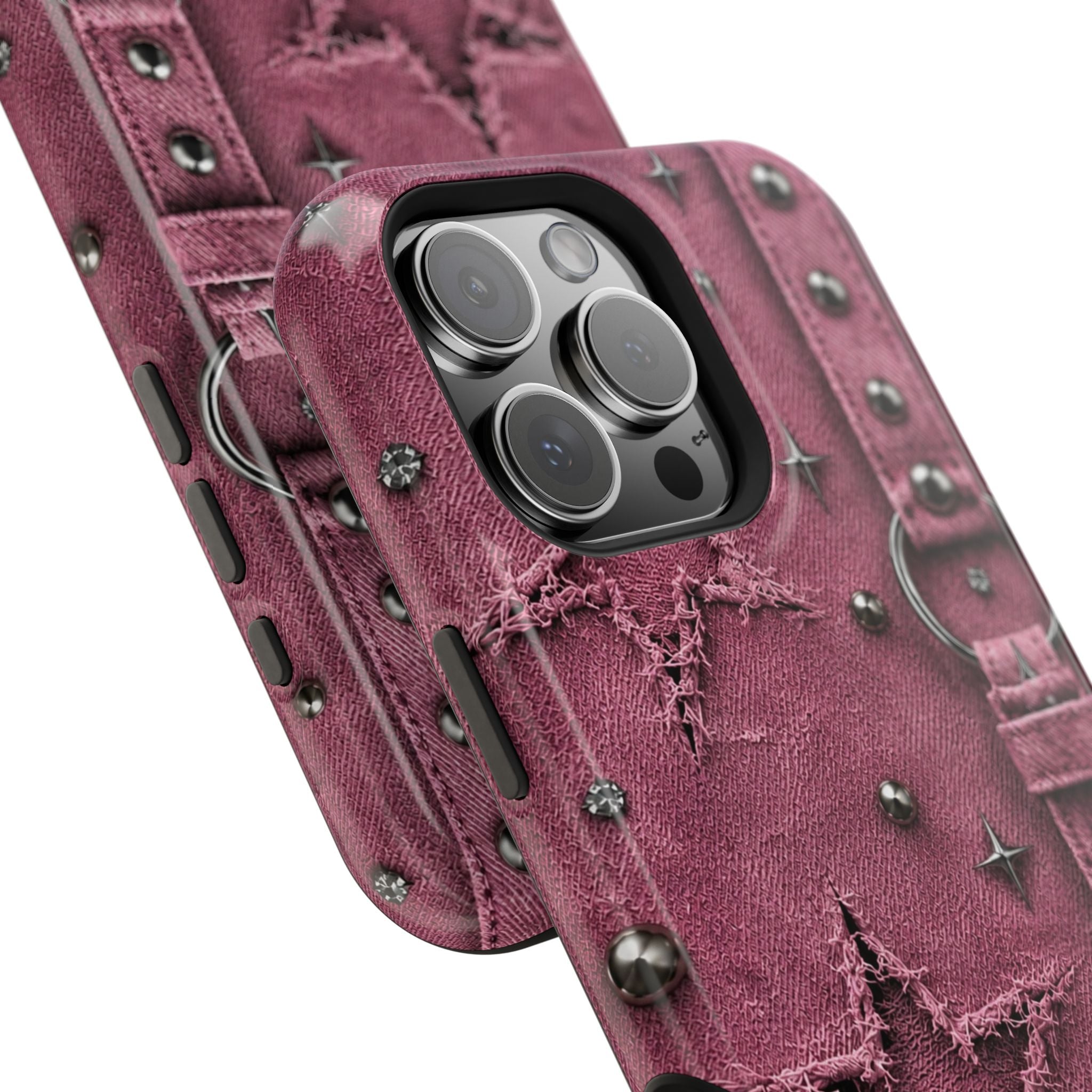 Pink Denim Phone Case
