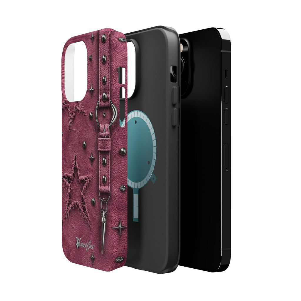 Pink Denim Phone Case