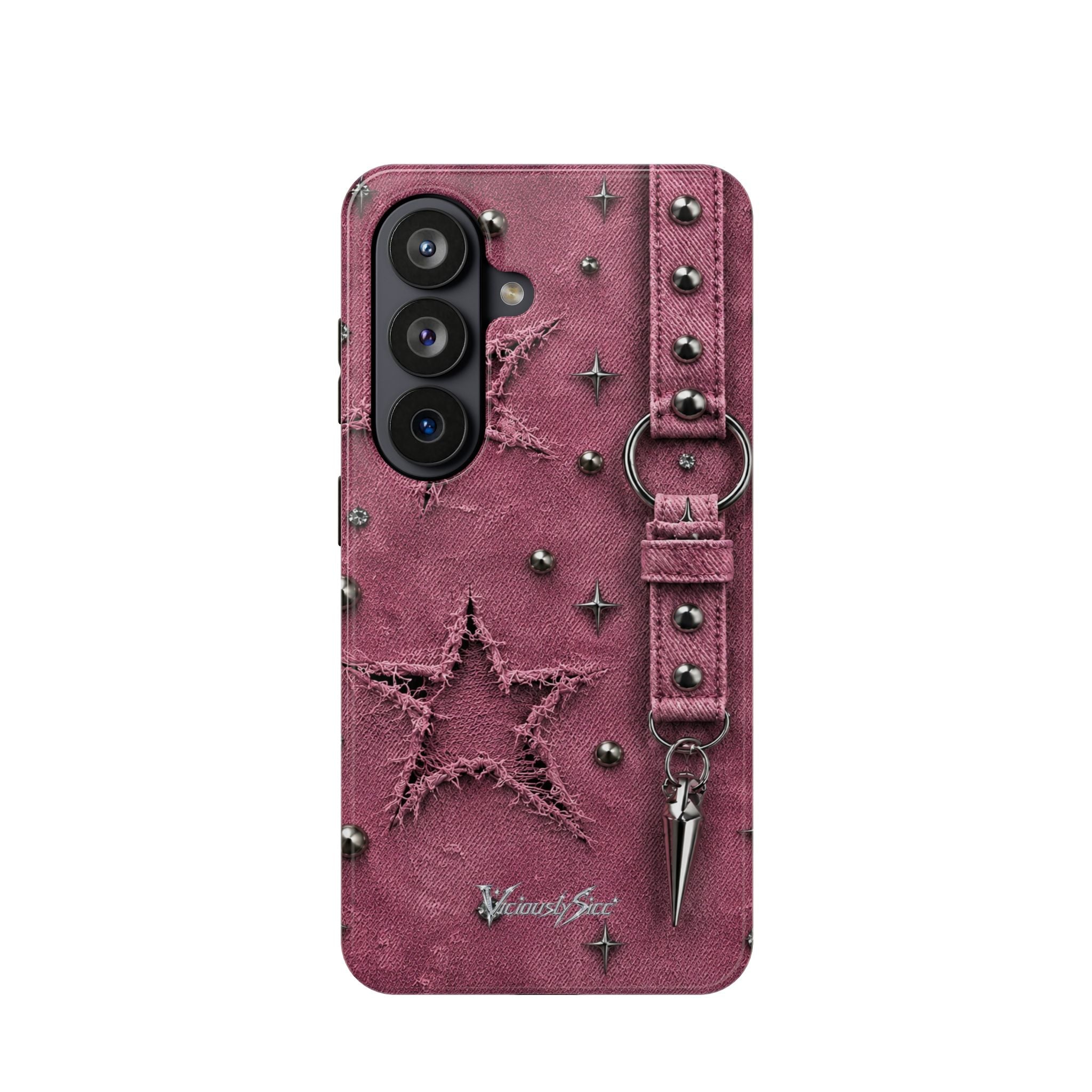Pink Denim Phone Case