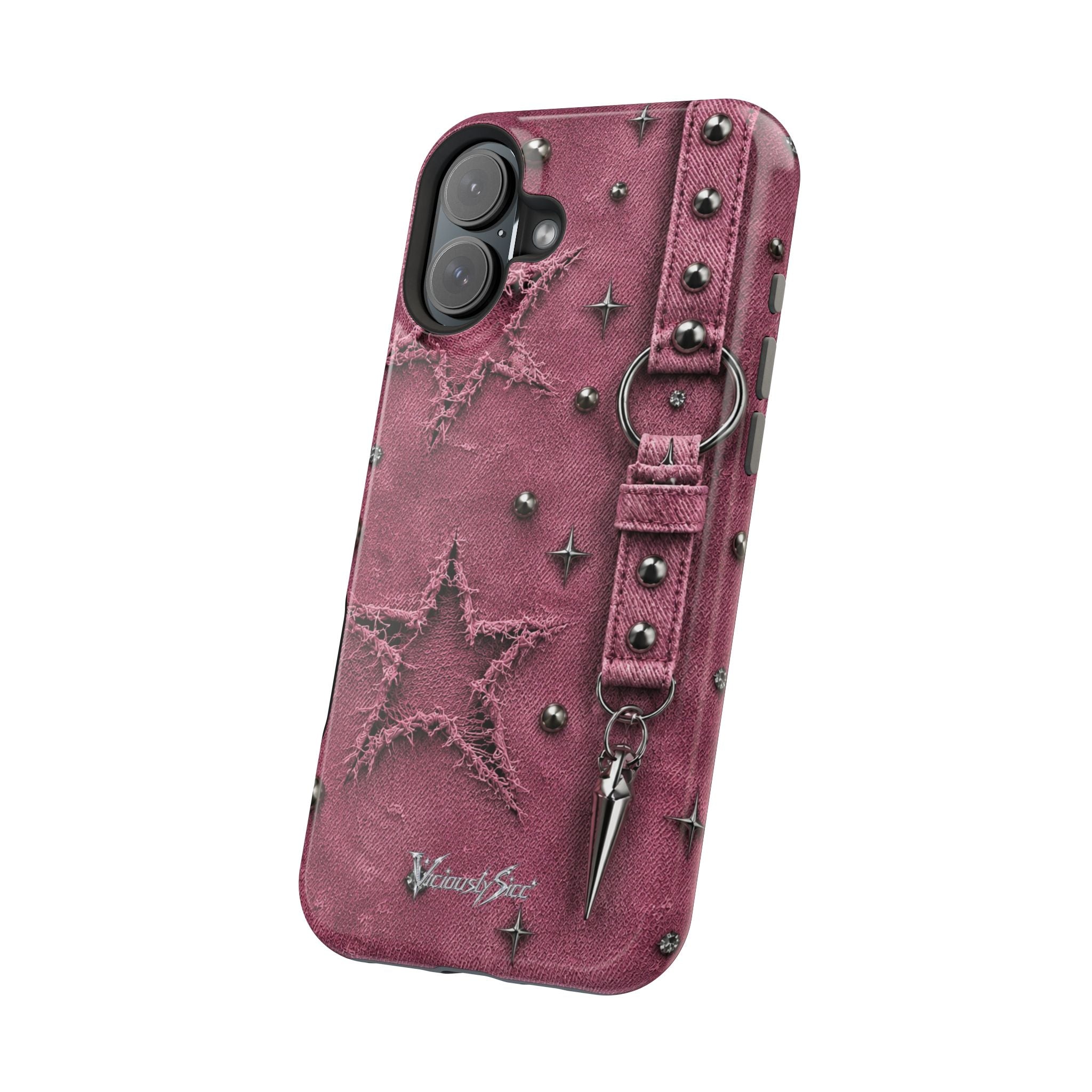 Pink Denim Phone Case