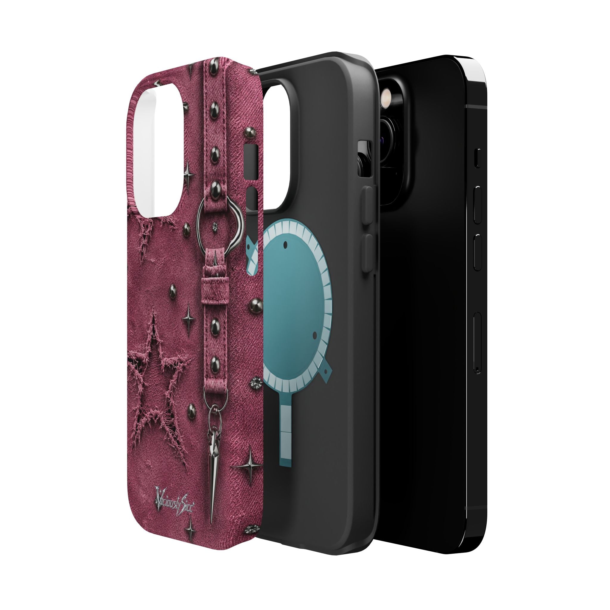 Pink Denim Phone Case