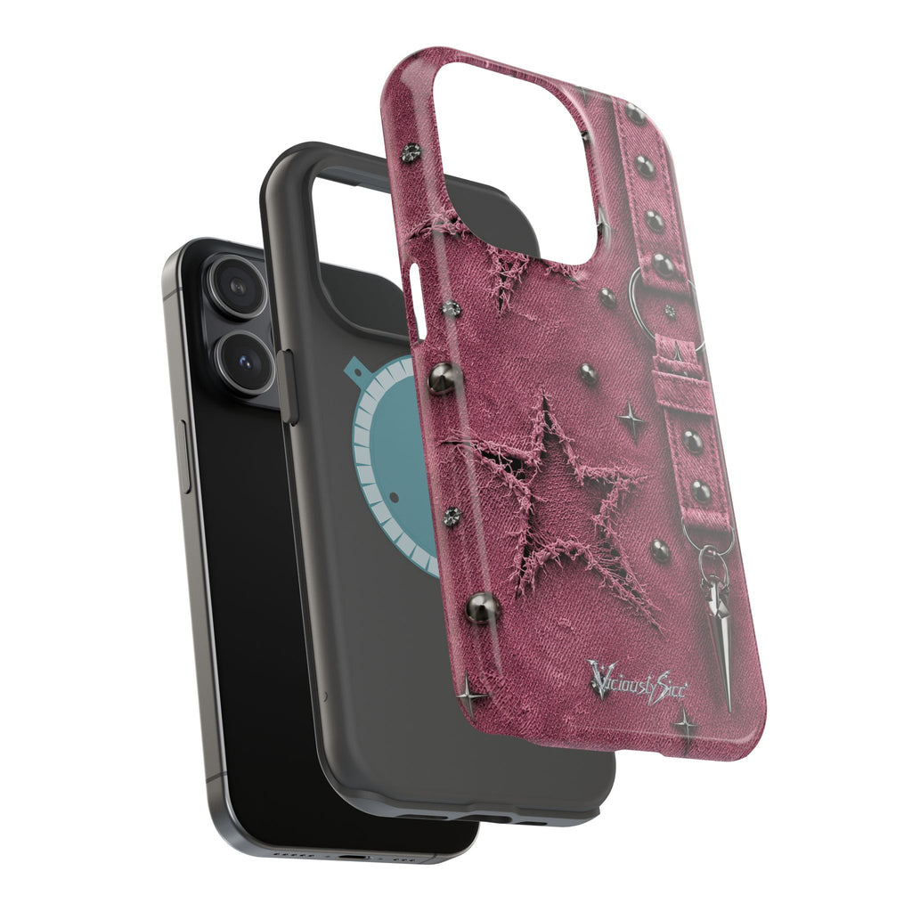 Pink Denim Phone Case