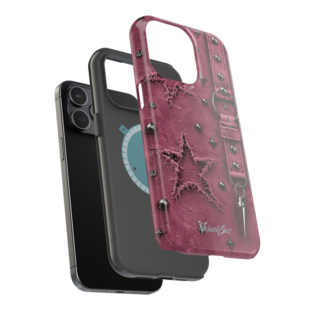Pink Denim Phone Case