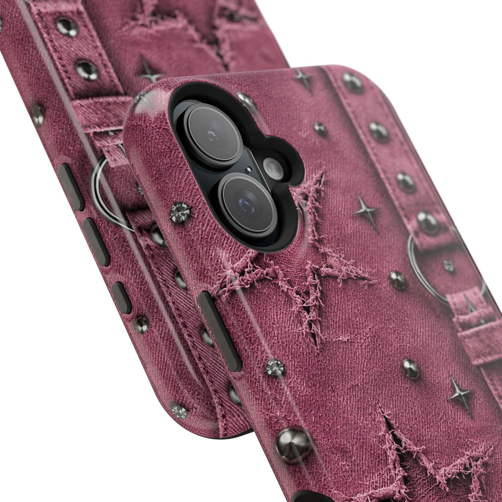 Pink Denim Phone Case