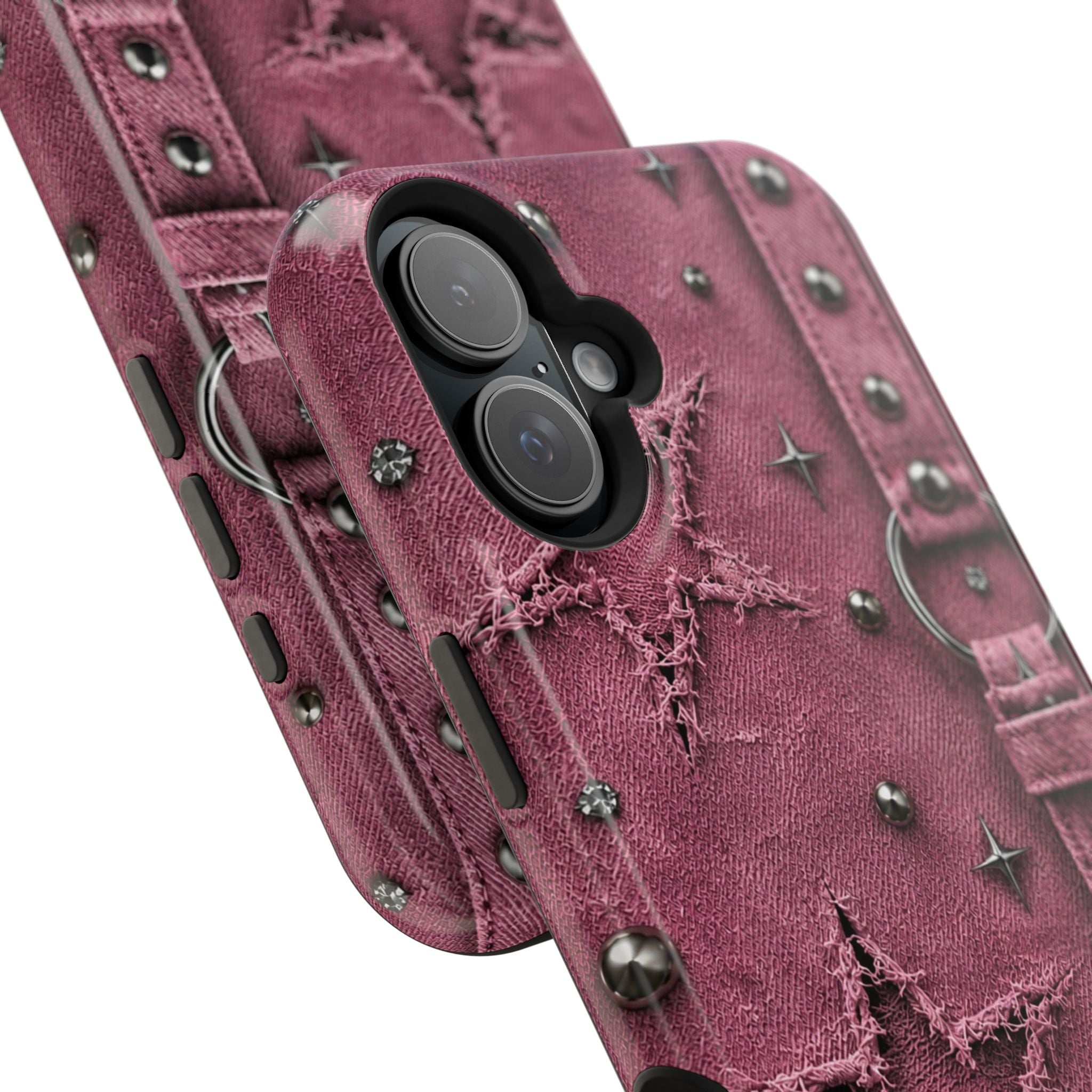 Pink Denim Phone Case